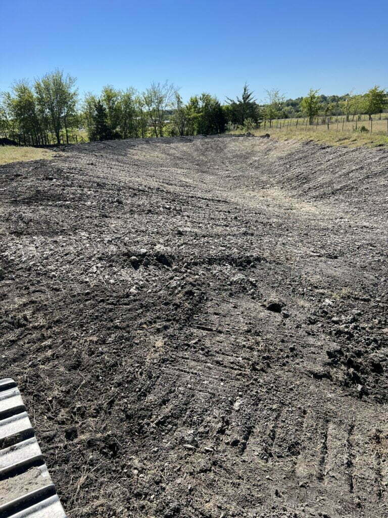 clearing land for construction