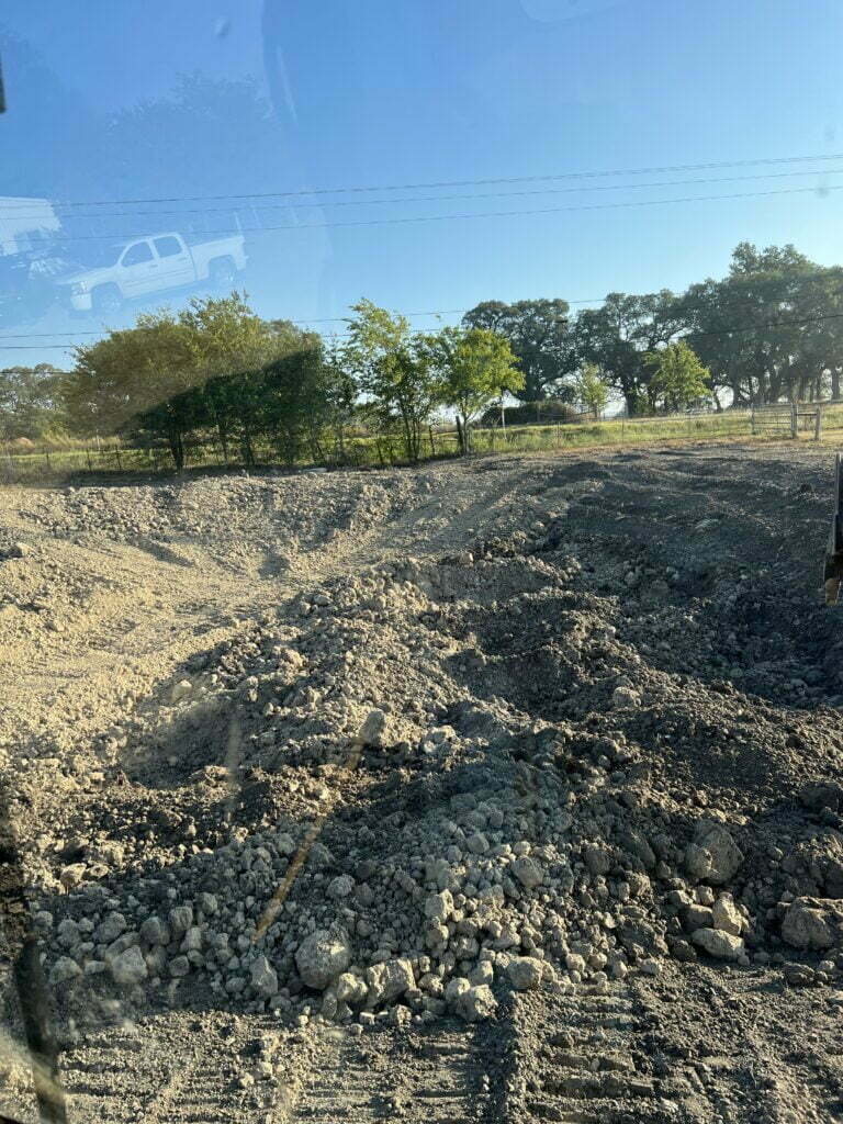 constructing a lake