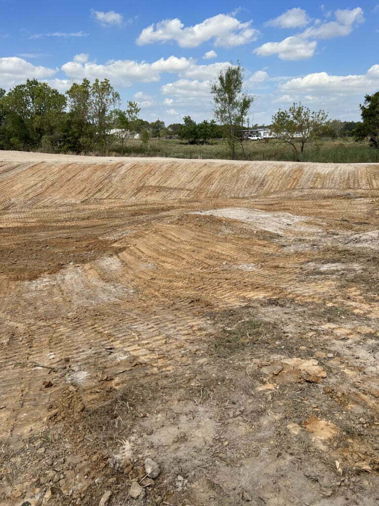 land clearing for ponds