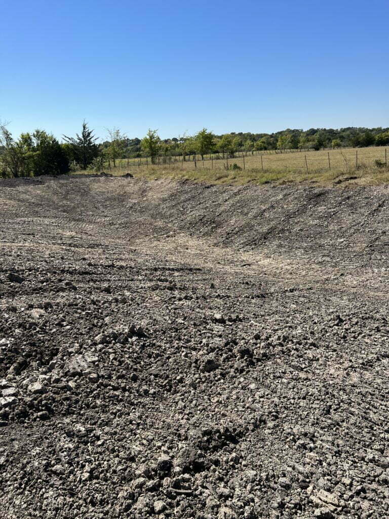 making land cleared for construction